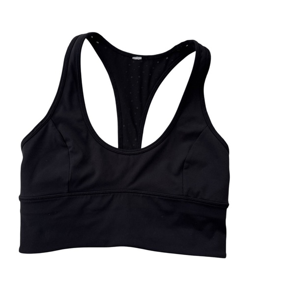 Lululemon Ornate Bra Racer Back Embroidered Eyelet Sports Bra Black Size 6 - Picture 5 of 11